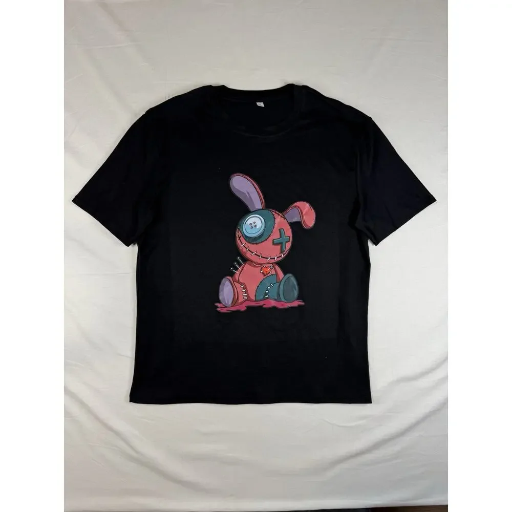 Pastel Goth Creepy Cute Voodoo Doll Scary Gift Unisex T-Shirt - Picture 1 of 8